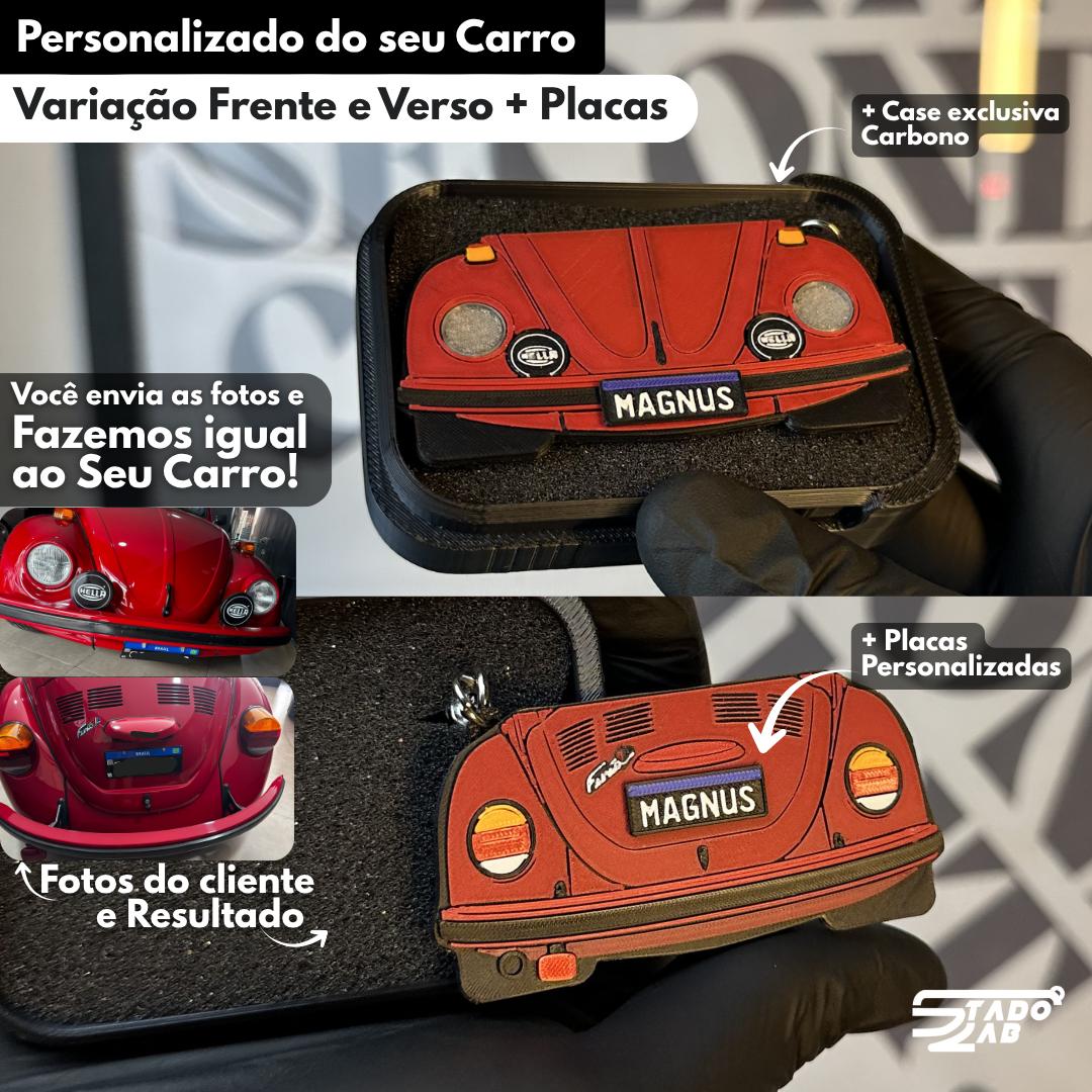 Chaveiro Personalizado do Seu Carro - Custom StadoLab®