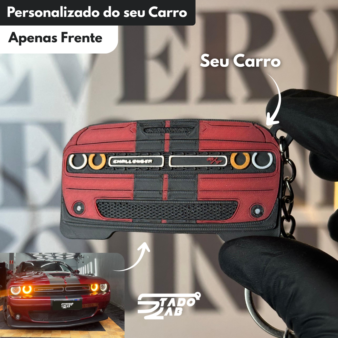Chaveiro Custom StadoLab® - Personalizado do Seu Carro