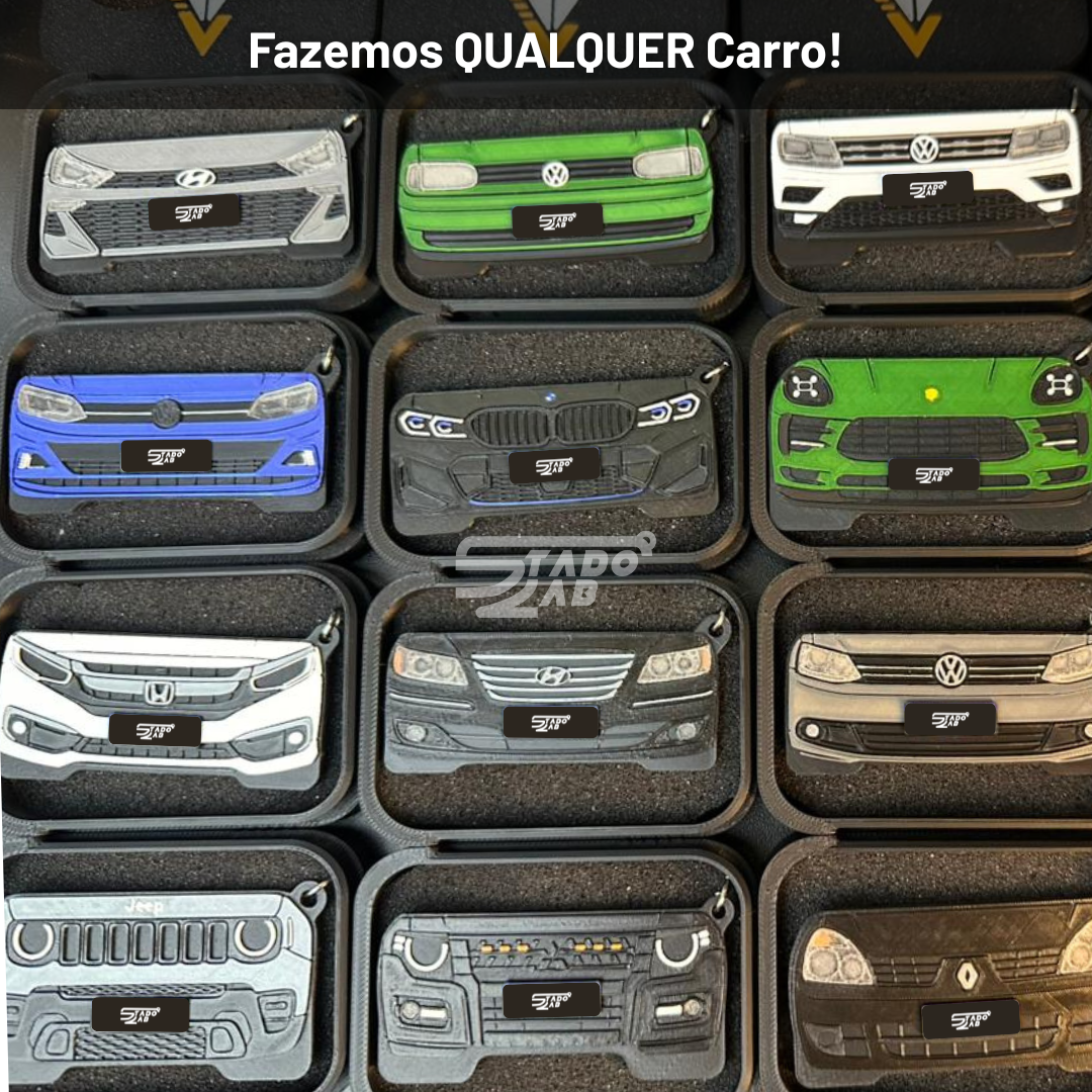 Chaveiro Custom StadoLab® - Personalizado do Seu Carro